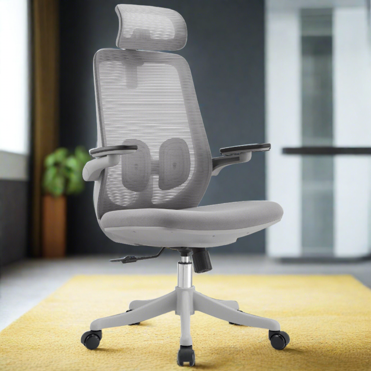 Furnifix Classic Luxury Office Chair (Grey)