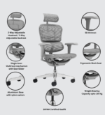 Buy Furnifix Luxury Office Chair Elegant Ultra (Grey) - Furnifix