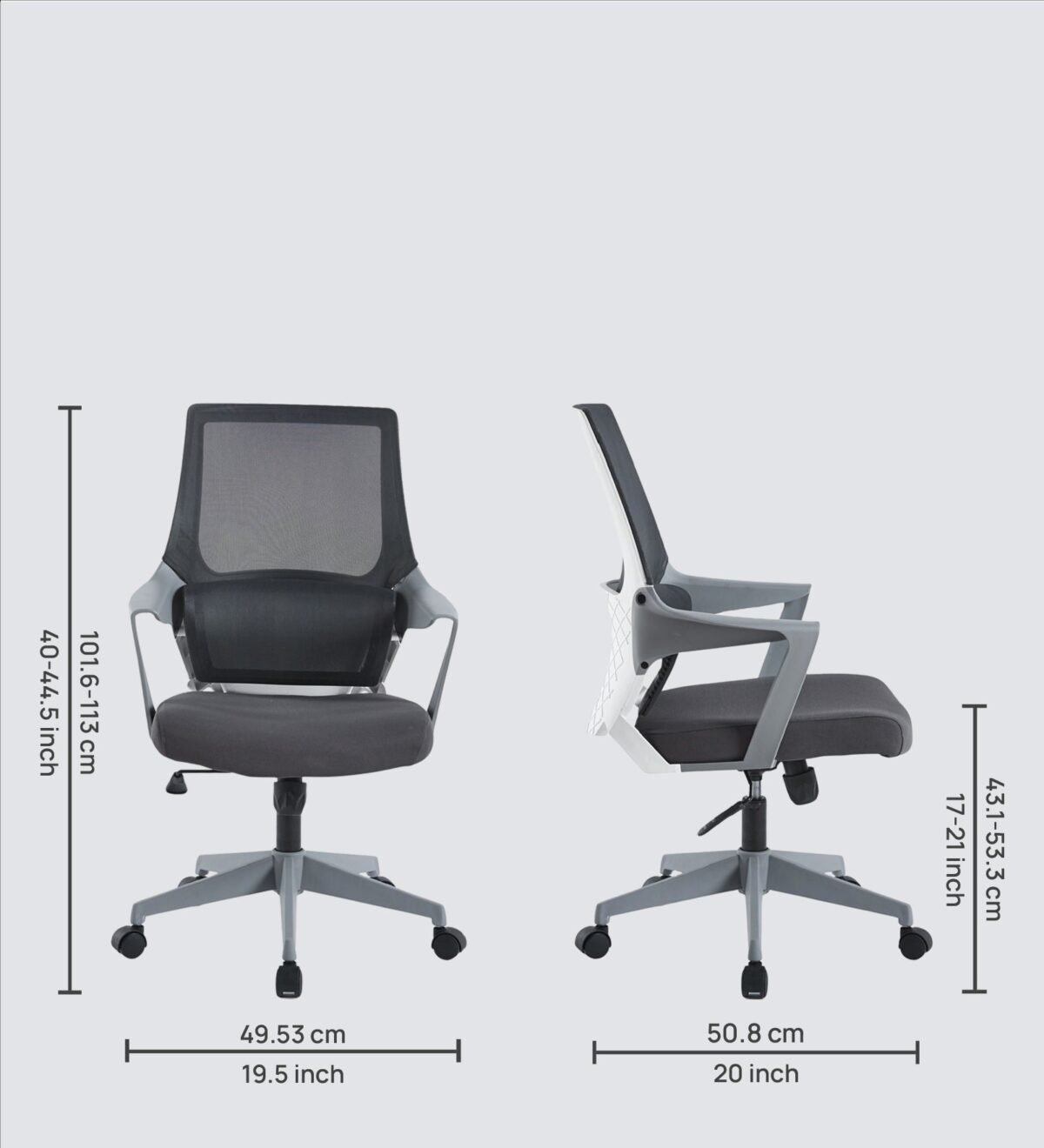 Buy Furnifix Luxury Office Chair Elegant E1 (Grey) - Furnifix
