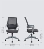 Buy Furnifix Luxury Office Chair Elegant E1 (Grey) - Furnifix