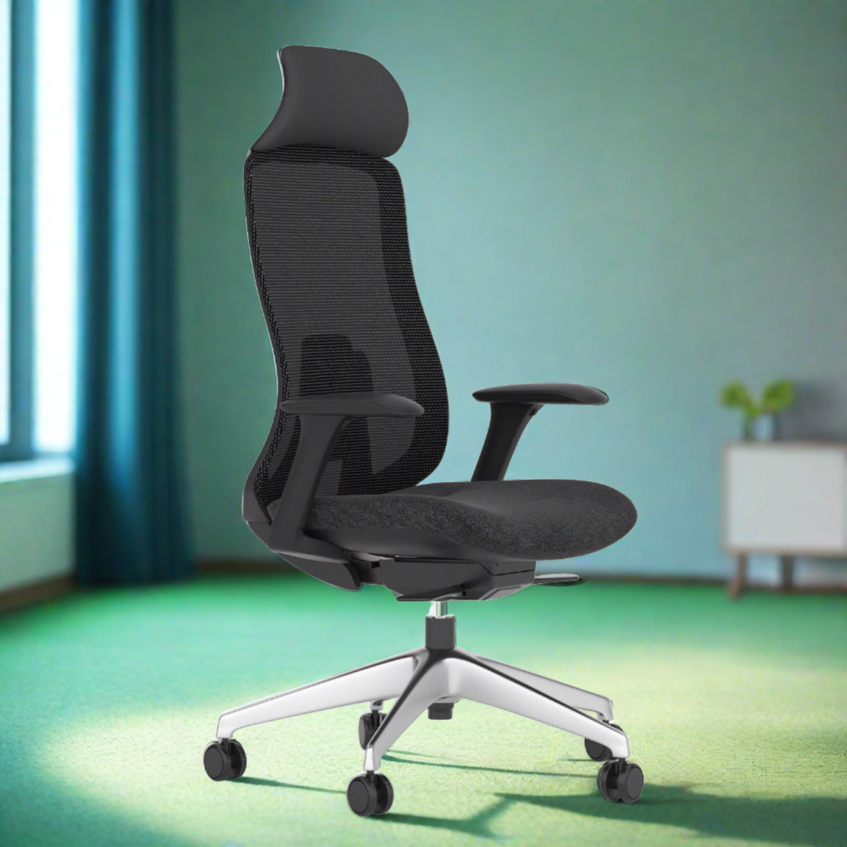 Buy Furnifix Luxury Office Chair High-Back (Black) - Furnifix