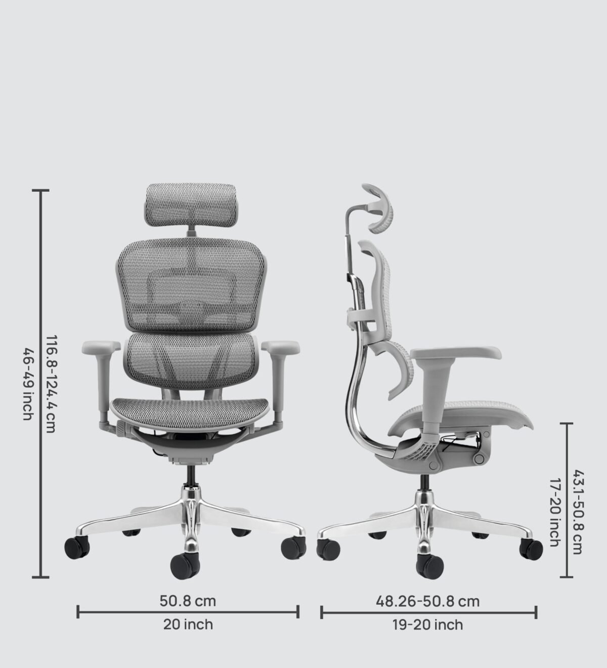 Buy Furnifix Luxury Office Chair Elegant Ultra (Grey) - Furnifix