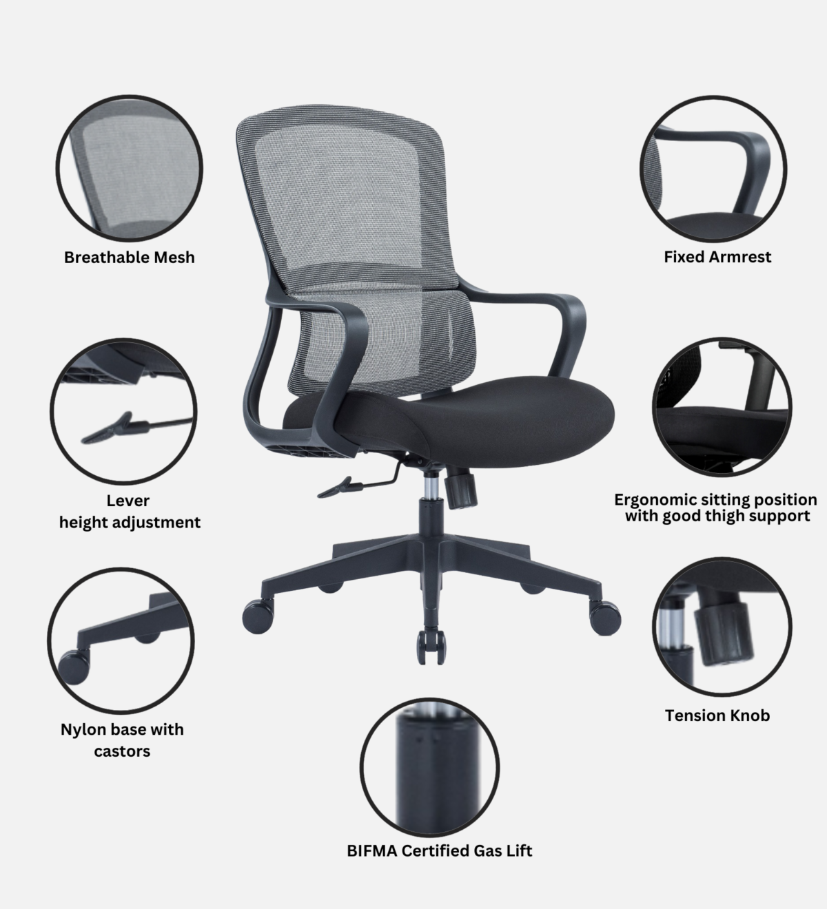 Buy Furnifix Luxury Office Chair Exclusive EC1 Black - Furnifix