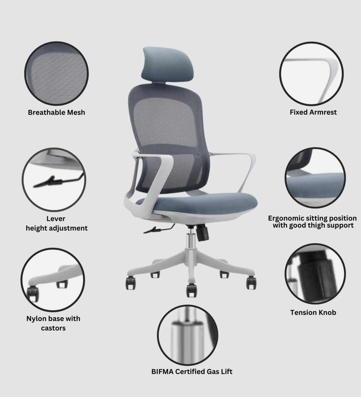 Buy Furnifix Luxury Office Chair Elegance (White) - Furnifix