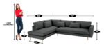 Buy Furnifix Decent 5 Seater Sectional Sofa - Grey - Furnifix