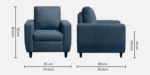 Buy Furnifix Prestigious 5 Seater Sofa (3+1+1) - Ocean Blue - Furnifix