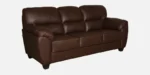 Buy Furnifix Cushion 3 Seater Sofa - Dark Brown - Furnifix