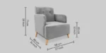 Buy Furnifix Seraphic 5 Seater Sofa (3+1+1) - Grey - Furnifix
