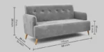 Buy Furnifix Seraphic 5 Seater Sofa (3+1+1) - Grey - Furnifix