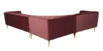 Buy Furnifix Exclusive C Shape Corner Sofa -Wine Red - Furnifix