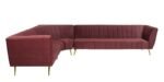 Buy Furnifix Exclusive C Shape Corner Sofa -Wine Red - Furnifix