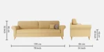 Buy Furnifix Exquisite 3 Seater Sofa - Beige - Furnifix