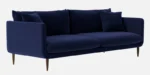 Buy Furnifix Noble 3 Seater Sofa - Navy Blue - Furnifix