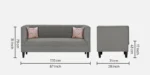 Furnifix Sumptuous 3 Seater Sofa - Titanium Grey