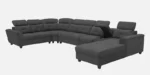 Buy Furnifix Edition C Shape Corner Sofa - Charcoal Grey - Furnifix