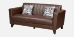 Buy Furnifix Lavish 3 Seater Sofa - Brown - Furnifix