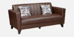 Buy Furnifix Lavish 3 Seater Sofa - Brown - Furnifix