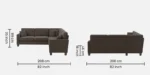 Buy Furnifix Masterpiece 5 Seater Corner Sofa - Brown - Furnifix