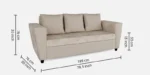 Buy Furnifix Magnifique 5 Seater Sofa (3+1+1) - Cream - Furnifix