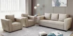 Buy Furnifix Magnifique 5 Seater Sofa (3+1+1) - Cream - Furnifix