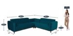 Buy Furnifix Exclusive 5 Seater Sofa L Shape - Teal - Furnifix