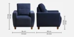 Buy Furnifix Aristocrat 5 Seater Sofa (3+1+1) - Berry Blue - Furnifix