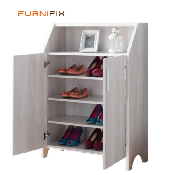 Buy Furnifix 2 Door Wooden Shoe Rack WR 08 - Furnifix