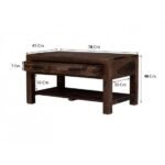 Buy Furnifix Wooden Coffee Table For Living Room WCT 03 - Furnifix