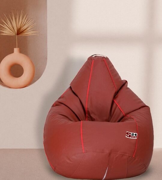 Buy Furnifix Snuggle Brown Bean Bag with Beans BB05 - Furnifix