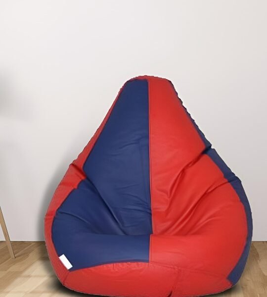 Buy Furnifix Soft Red & Blue Bean Bag with Beans BB09 - Furnifix