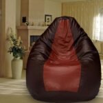 Buy Furnifix Cloud Tan & Brown Bean Bag with Beans BB10 - Furnifix