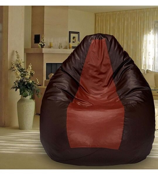 Buy Furnifix Cloud Tan & Brown Bean Bag with Beans BB10 - Furnifix