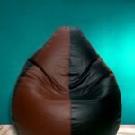 Buy Furnifix Dream Black & Brown Bean Bag with Beans BB11 - Furnifix