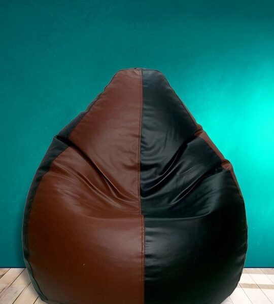 Buy Furnifix Dream Black & Brown Bean Bag with Beans BB11 - Furnifix