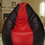 Buy Furnifix Zen Black & Red Bean Bag with Beans BB13 - Furnifix