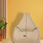 Buy Furnifix Chillax Cream Bean Bag with Beans BB16 - Furnifix