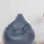 Buy Furnifix Cushion Grey Bean Bag with Beans BB18 - Furnifix