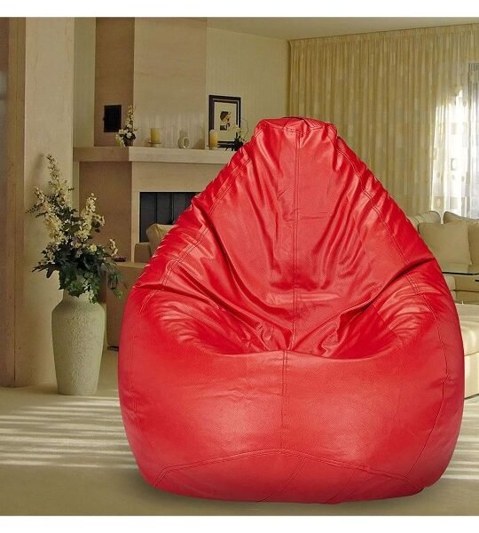 Buy Furnifix Serenity Navy Red Bean Bag with Beans BB21 - Furnifix