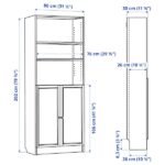 Furnifix Wooden Bookshelf with Door WBD 01 (White)