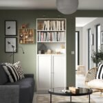 Furnifix Wooden Bookshelf with Door WBD 01 (White)