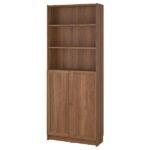 Buy Furnifix Wooden Bookshelf with Door WBD 02 (Brown) - Furnifix